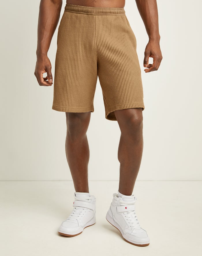 Champion Waffle Khaki Shorts Mens - South Africa KHVIDP619